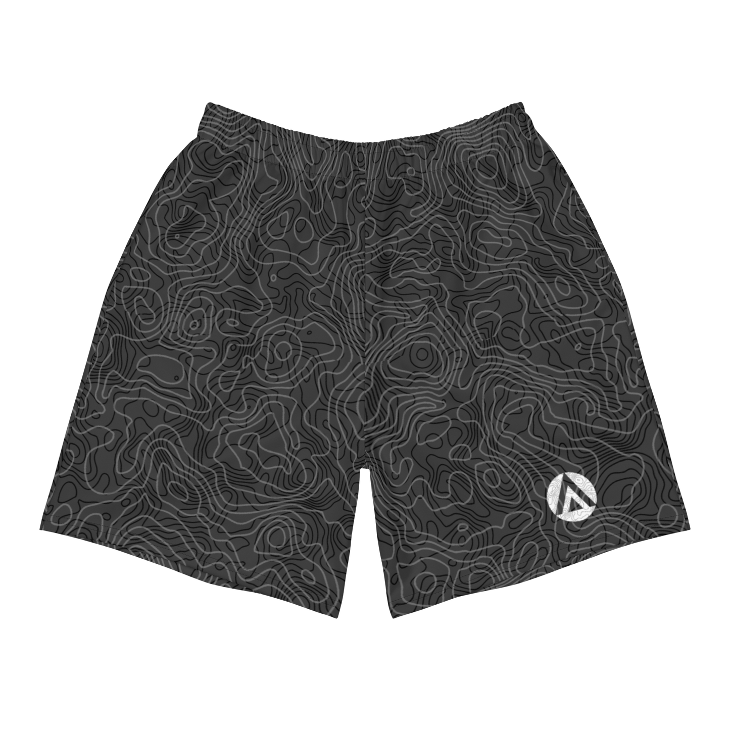 Men's Topography Athletic Shorts - Charcoal Gray