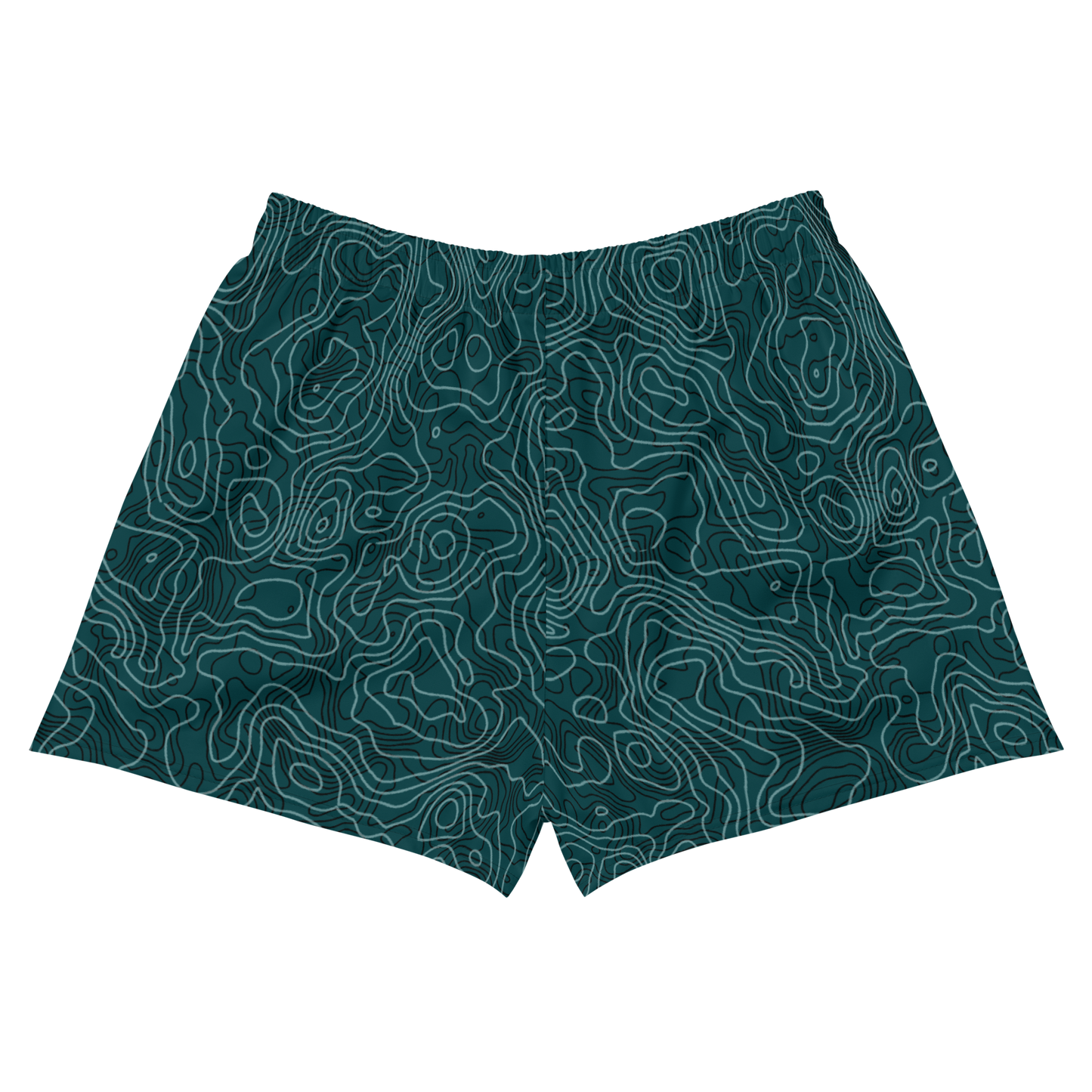 Women’s Topography Athletic Shorts - Teal