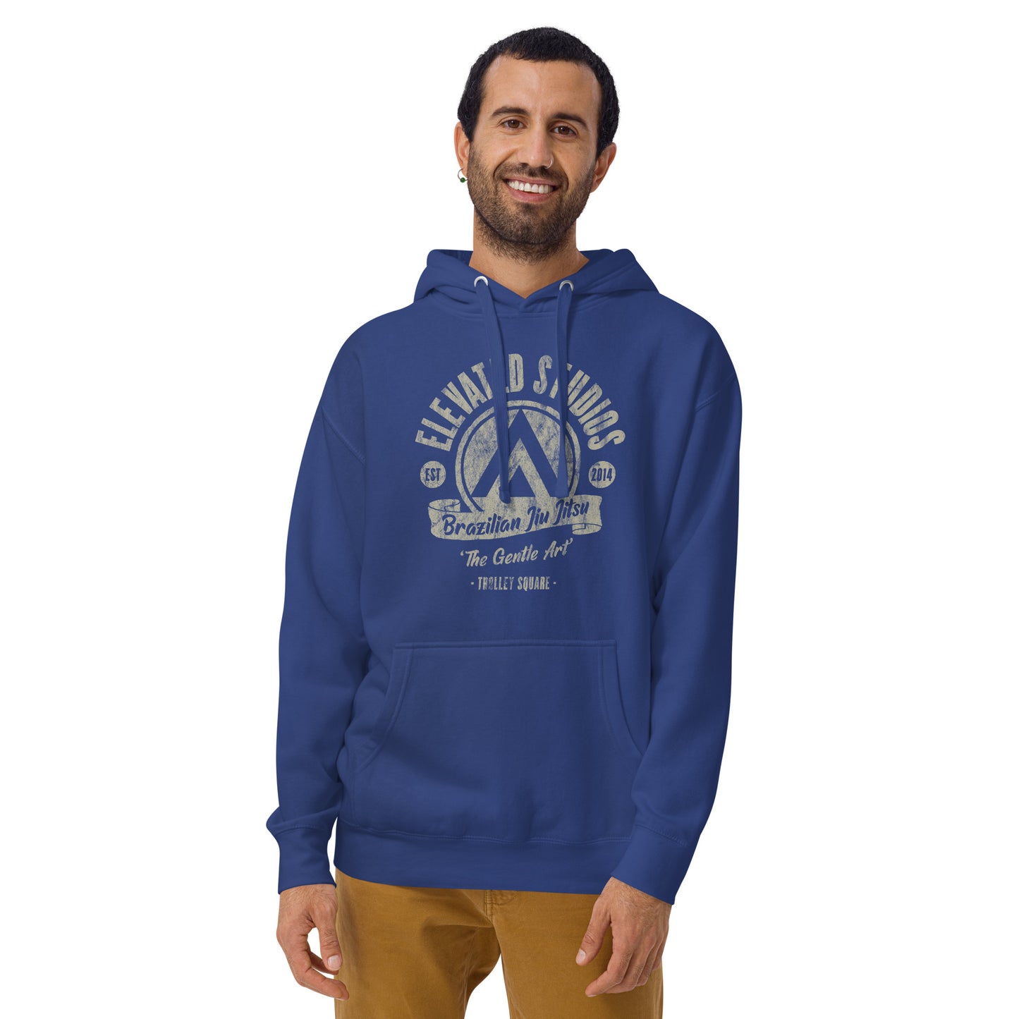 Unisex Vintage Logo Hoodie - Royal Blue